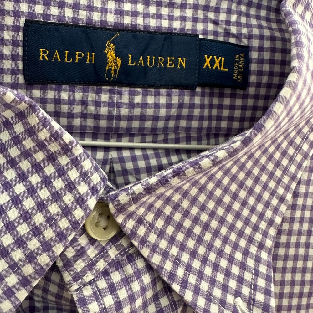 Ralph Lauren Lavender Gingham Shirt